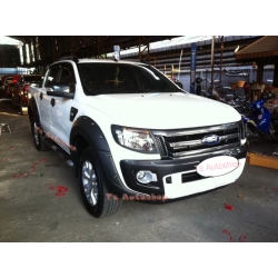 กันชนหน้า เทาดำไวแทค + ขาว กันชนหน้า wildtrak America แรนเจอร์ Ford Ranger  ทางห้าง